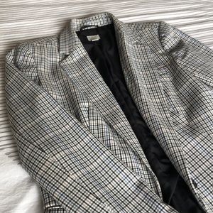 a new day Plaid Boyfriend Blazer (Size 2)